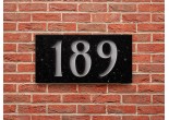 Personalised Black Granite House Sign Size 150mm x 300mm